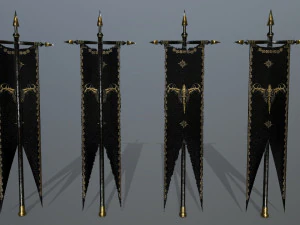 flag set 3D Model