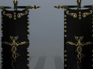 flag set 3D Model
