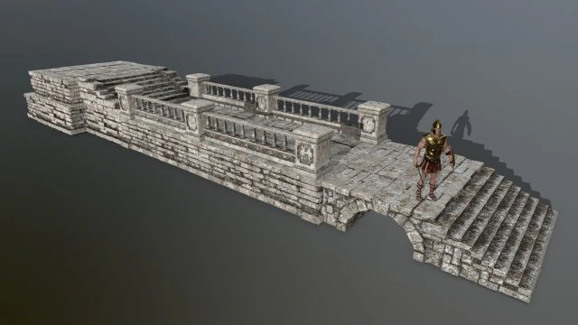 ruin set 3D Model .c4d .max .obj .3ds .fbx .stl .blend