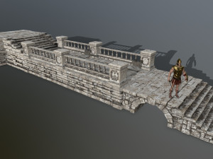 ruin set 3D मॉडल