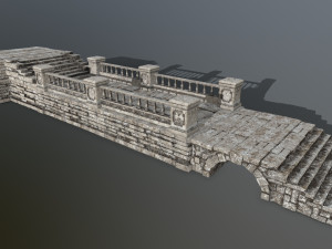 ruin set 3D Modell