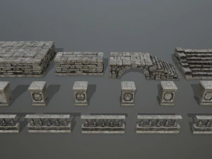 ruin set 3D Model