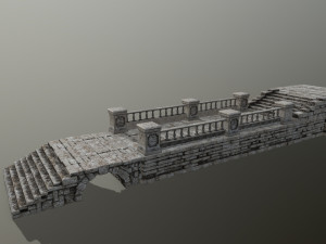 ruin set 3D Modell