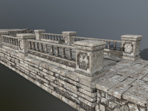 ruin set 3D Modell