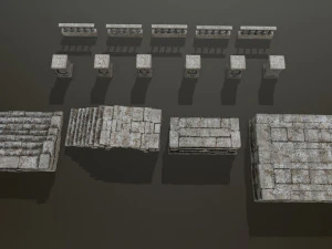 ruin set 3D Model