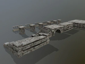 ruin set 3D Model