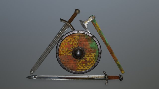 wiking set Modèle 3D .c4d .max .obj .3ds .fbx .stl .blend 