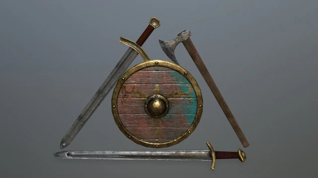 conjunto viking Modelo 3D .c4d .max .obj .3ds .fbx .stl .blend 