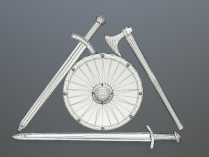 viking set 3D 모델