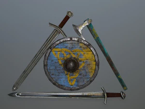 zestaw wiking&oacute;w Model 3D