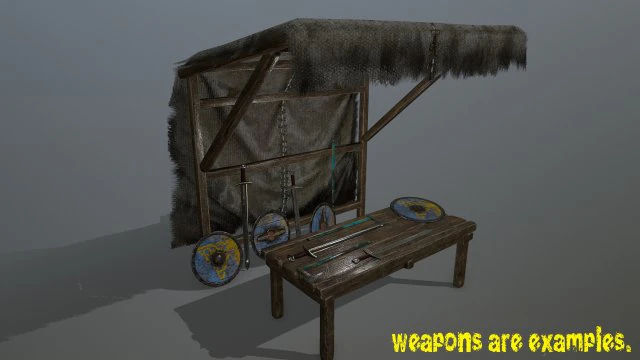 marketbench 3D Model .c4d .max .obj .3ds .fbx .stl .blend 