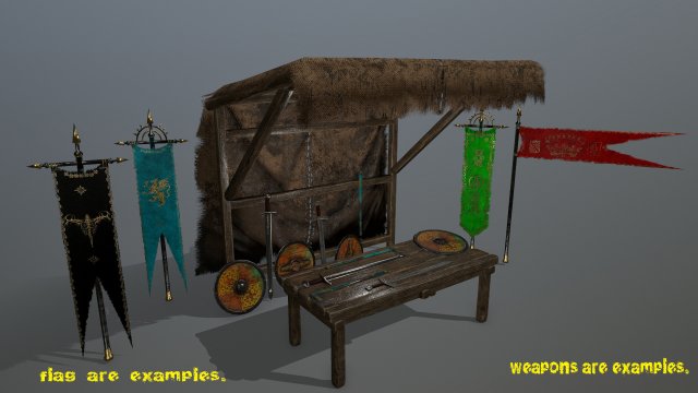 marketbench 3D Модель .c4d .max .obj .3ds .fbx .stl .blend 