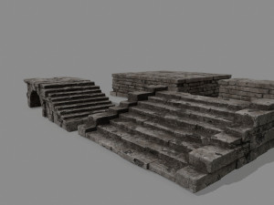 ruin set 3D Модель