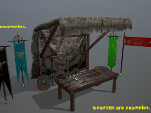 marketbench Modelo 3D
