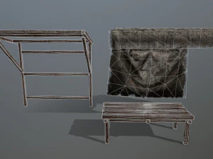 marketbench 3D Model
