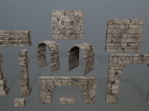 ruin set 3D Model