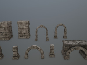 ruin set 3D Model