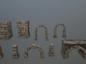 ruin set 3D Model