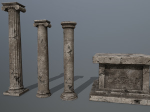 ruin set 3D Model