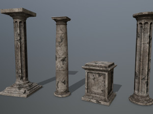 ruin set 3D Model