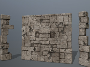 ruin set 3D Model