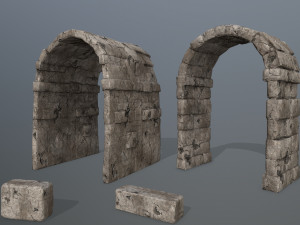 ruin set 3D Model