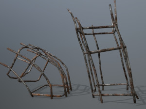 old concrete pole 3Dモデル