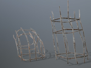 old concrete pole 3Dモデル