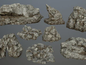 скалы 3D Модель