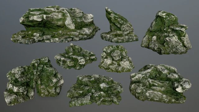rocks 3D Model .c4d .max .obj .3ds .fbx .stl .blend 