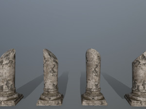 broken column Modelo 3D