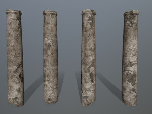 broken column Modelo 3D