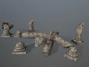 broken column 3D Model
