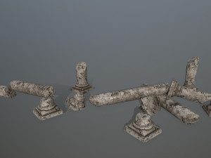 broken column Modelo 3D