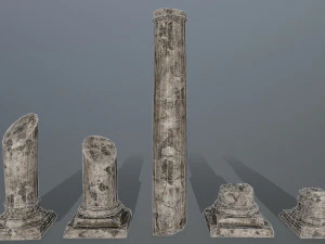 broken column 3D Model