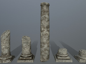 broken column 3Dモデル