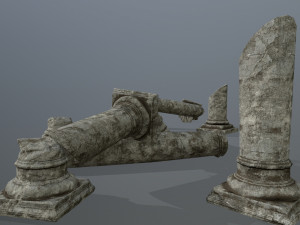 broken column 3D Model