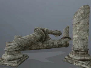 broken column 3D Model