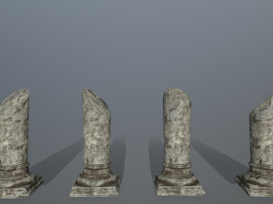 broken column 3D Model