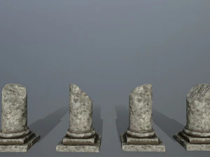 broken column 3D Model