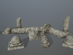 broken column 3D Model