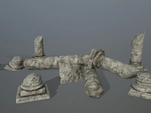 broken column 3D Model