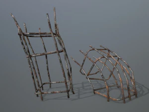 old concrete pole 3D Model