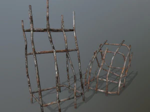 old concrete pole 3D Model