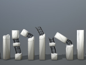 old concrete pole 3D Model