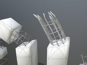 old concrete pole 3D Model