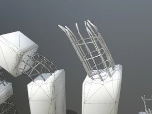 old concrete pole 3D Model