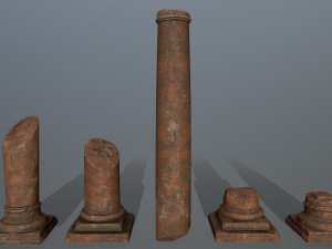 broken column 3Dモデル