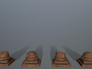 broken column Modello 3D
