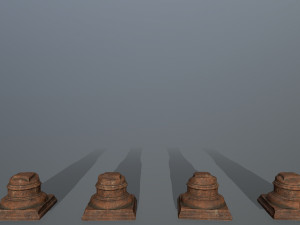 broken column Modello 3D